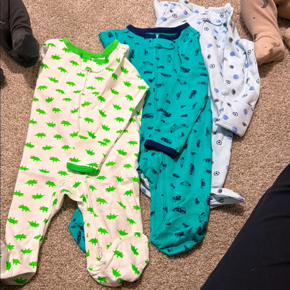 Dinosaur, sports and Vehicle Print Kids One Piece Set